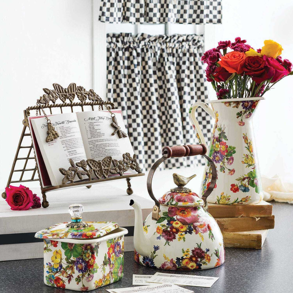 Flower Market 3 Qt. Tea Kettle with Bird